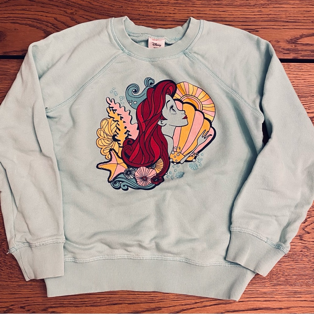 Disney Hanna Anderson the little mermaid crew neck sweatshirt sz8